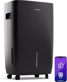 Klarstein DryFy Connect 60 Smart, обезвлажнител, WiFi, компресия, 60l/24h, 45-55 m²