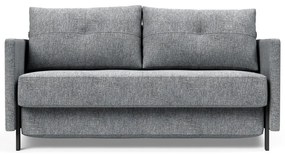 Сив разтегателен диван с подлакътници Twist Granite, 100 x 154 cm Cubed - Innovation