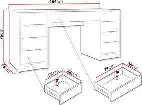 Тоалетка Tireno plus-Mauro