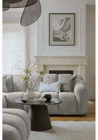 Светлосив ъглов диван (десен ъгъл/U форма) Shell – Miuform