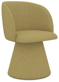 Тапициран трапезен стол в цвят горчица Maia – Makamii