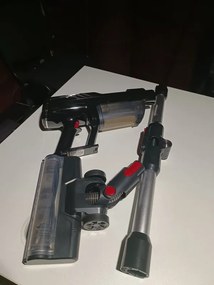 Втора ръка: Акумулаторна прахосмукачка Oliver Voltz OV51001Q, 250W, Li-ion 2200 mAh, 3 скорости, 0.6 l, 25 kPa, Сензорен екран, Черен