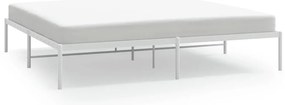350917 vidaXL Метална рамка за легло, бяла, 180x200 см