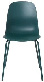 Тюркоазен пластмасов стол за хранене Whitby - Unique Furniture