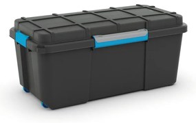 Черна пластмасова кутия за съхранение с капак 78x39,5x35 cm Scuba Box – KIS