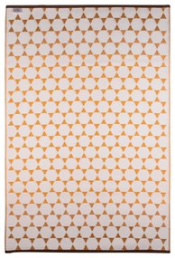 Оранжев килим за външна употреба Шестоъгълник, 90 x 150 cm - Green Decore