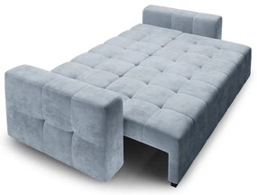 Светлосиньо кадифено канапе Luca - Milo Casa