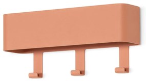 Метална стенна закачалка в цвят сьомга с рафт 27 cm Dax Play – Spinder Design