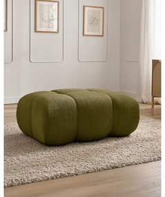 Зелена шенилова табуретка Ivane – Bobochic Paris