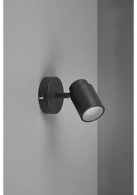 Матово черен метален прожектор 10x9 cm Angelo - Trio