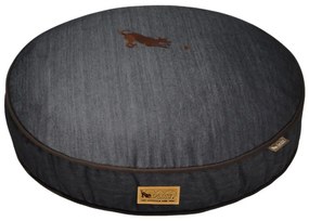 Тъмносиньо легло за куче ø 105 cm Round Bed Denim Medieval Blue / Dark Chocolate L – P.L.A.Y.