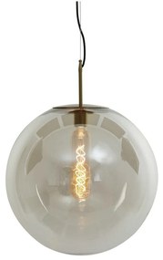 Висящо осветително тяло бронзово със стъклен абажур ø 48 cm Medina – Light &amp; Living