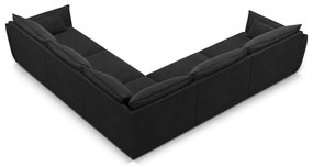 Тъмносив ъглов диван (променлив) Vanda - Mazzini Sofas