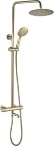 REA-P5960 - Комплект за душ с термостатен смесител LUNGO DIAMOND в златно
