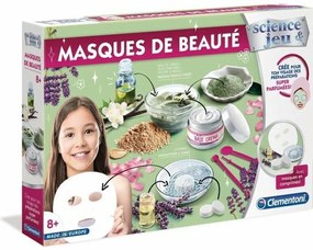 Грим Комплект за Деца Clementoni Science & Jeu  Beauty masks (FR) Многоцветен