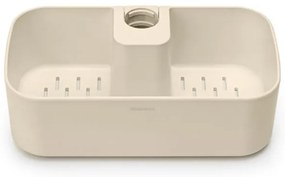 Органайзер за душ Brabantia ReNew 1006272, 7.5х13.3х24.4 см, Дъно с отвори за вода, Устойчивост на корозия, Бежов