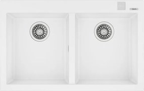 Умивалник ТЕКА М.1029, Forsquare 2B 790 TG, гранит, бял