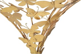 Нощно шкафче в златисто Butterfly – Mauro Ferretti