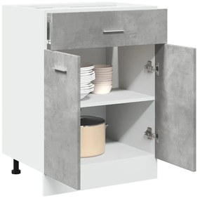 856088 vidaXL Шкаф с чекмеджета "Lyon", цвят бетонно сив, 60x46x81,5 см, инженерно дърво