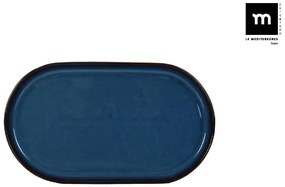 Плато овал LA MEDITERRANEA Chester Blue, Порцелан - 13x8 см