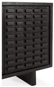 Черен скрин от масивно манго 200x80x40 cm Inaya – MOME