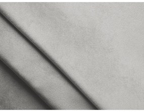 Светлосиво кадифено двойно легло 140x200 cm тапицирано с място за съхранение и включена подматрачна рамка Hiko – Makamii