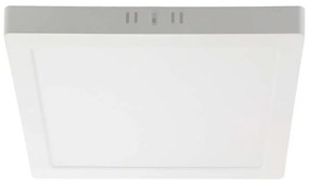LED Плафониера LED/18W/230V 6500K 21,4x21,4 см бял