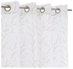 Бяло-бежова завеса 140x260 cm Coral – Casa Selección