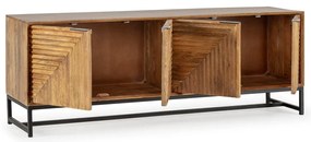 Маса за телевизор от масивно манго в естествен цвят 160x58x40 cm Nereida – MOME