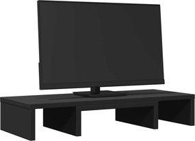 Регулируема поставка за монитор, черна, 60x24x10,5 см