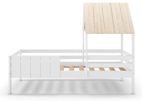 Бяло детско легло тип къща 90x190 cm Valka – Marckeric