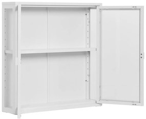 Бяла метална висяща витрина 80x80 cm Brisbane – House Nordic