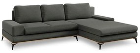 Тъмносив ъглов разтегателен диван , десен ъгъл Planet - Windsor &amp; Co Sofas