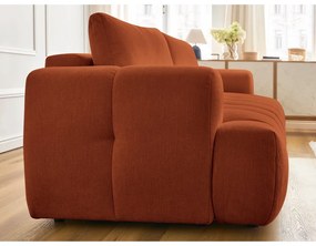 Сгъваем/с място за съхранение диван в тухлен цвят 251 cm Fuji – Bobochic Paris