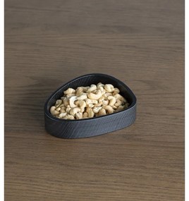 Черна декоративна дървена кутия за съхранение 14x12,5x3 cm Curve S – LIND DNA