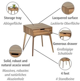 Маса за съхранение Acacia - Wenko