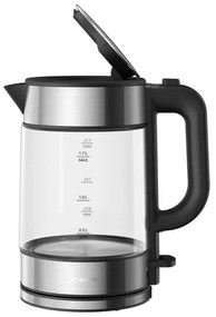 Електрическа кана Xiaomi Electric Glass Kettle, 2200 W, 1.7l, Стъклен корпус, Автоматично изключване, LED, Черен