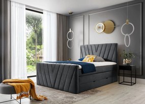 Тапицирано легло Alba-Gkri Skouro-140 x 200