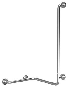 Опорна дръжка за душ 66x118 см неръждаема стомана/sребриста
