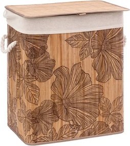 Кош за пране 5five Blackflora, Бамбук, 60 l