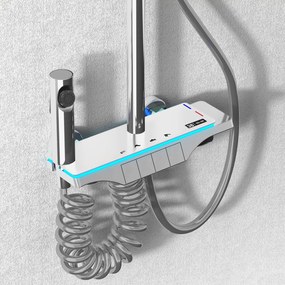 Комплект за душ REA Savio Led Chrome