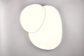 Бяла LED светлина за таван 63,5x77 см Rise - Trio