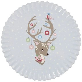 Синя коледна подложка , ø 20 cm Dina - Green Gate