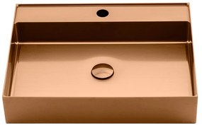 Мивка от неръждаема стомана в меден цвят 55x42 cm Aurum – Sapho