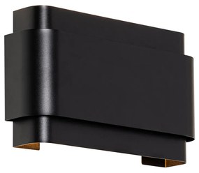 Индустриален стенен аплик черен 2-светлина - Coen