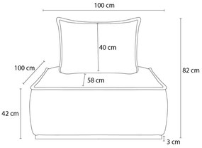 Черно кресло от прежда с примки от букле Elisa – Bobochic Paris