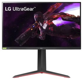 Монитор LG 27GP850P-B, 27", UltraGear Nano IPS 1ms, AG, QHD (2560 x 1440), 165Hz (up to 180 Hz), HDR 400, 1000:1, 400cd/m2, DCI-P3 98%, AMD Free-sync, NVIDIA G-Sync, HDMI, DP, USB3.0 (1up/2down), Height Adjustable, Pivot, Tilt, Headphone