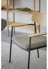 Трапезни столове в бежов и естествен цвят в комплект от 2 бр. Maymont – Rowico