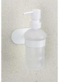 Бял самозалепващ стъклен диспенсер за сапун 200 ml Orea – Wenko