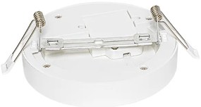 Комплект от 6 вградени или повърхностно монтирани прожектора бели 14 см вкл. LED 3-степенно димиране до топло с DIP превключвател - Trans